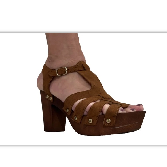 Qupid chunky heel platform sandal - Picture 3 of 7